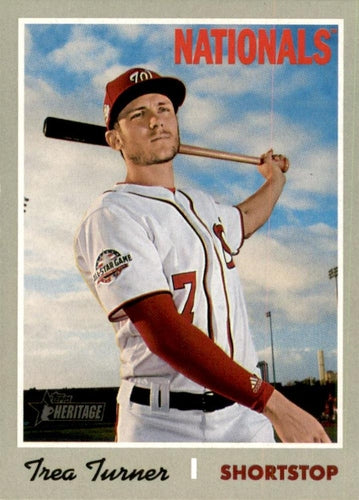 #455 Trea Turner - Washington Nationals - 2019 Topps Heritage Baseball