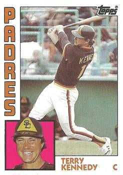 #455 Terry Kennedy - San Diego Padres - 1984 Topps Baseball