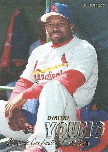 #455 Dmitri Young - St. Louis Cardinals - 1997 Fleer Baseball