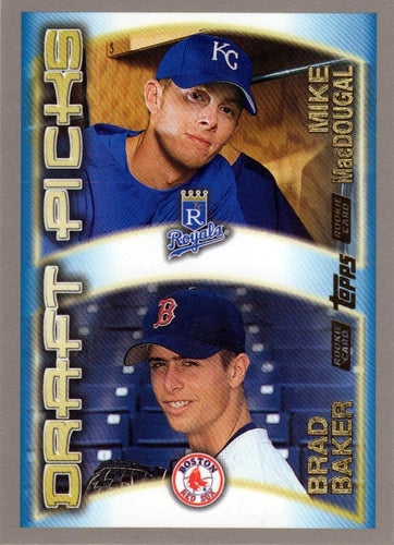 #455 Mike MacDougal / Brad Baker - Kansas City Royals / Boston Red Sox - 2000 Topps Baseball