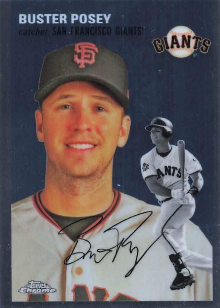 #456 Buster Posey - San Francisco Giants - 2023 Topps Chrome Platinum Anniversary Baseball