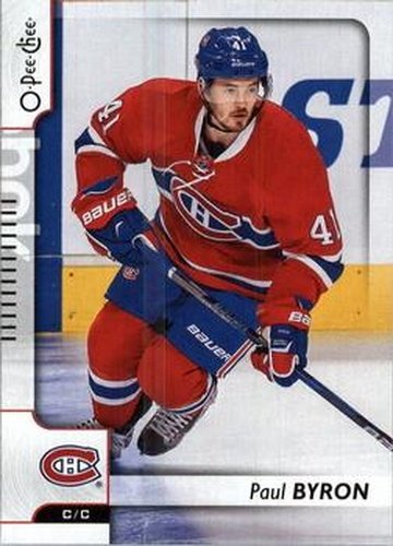 #456 Paul Byron - Montreal Canadiens - 2017-18 O-Pee-Chee Hockey