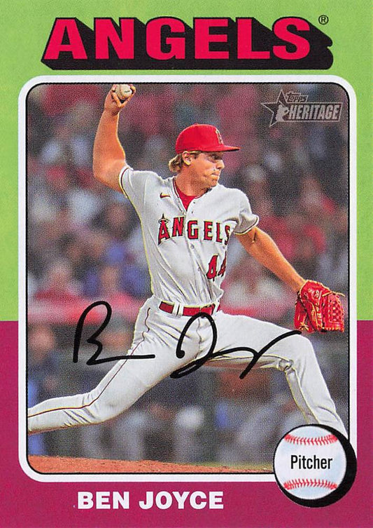 #456 Ben Joyce - Los Angeles Angels - 2024 Topps Heritage Baseball