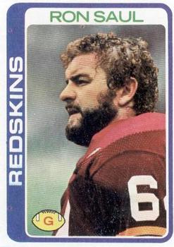 #456 Ron Saul - Washington Redskins - 1978 Topps Football