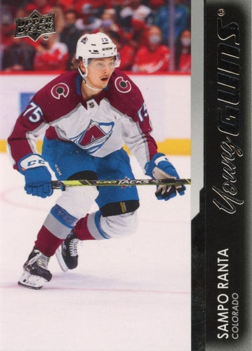 #457 Sampo Ranta - Colorado Avalanche - 2021-22 Upper Deck Hockey