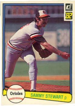 #457 Sammy Stewart - Baltimore Orioles - 1982 Donruss Baseball