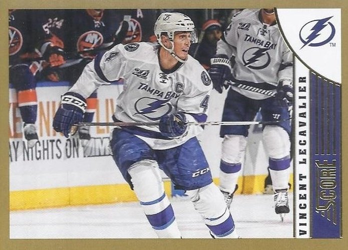 #457 Vincent Lecavalier - Tampa Bay Lightning - 2013-14 Score - Gold Hockey