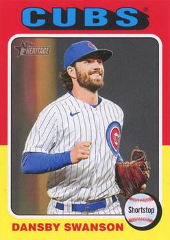 #457b Dansby Swanson - Chicago Cubs - 2024 Topps Heritage Baseball