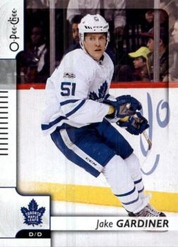 #458 Jake Gardiner - Toronto Maple Leafs - 2017-18 O-Pee-Chee Hockey