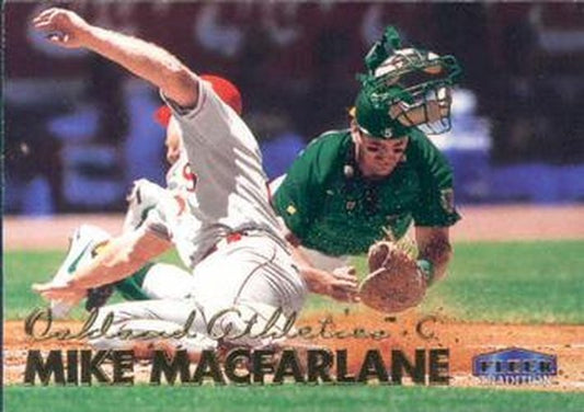 #458 Mike Macfarlane - Oakland Athletics - 1999 Fleer Tradition Baseball