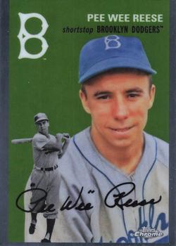 #458 Pee Wee Reese - Brooklyn Dodgers - 2023 Topps Chrome Platinum Anniversary Baseball