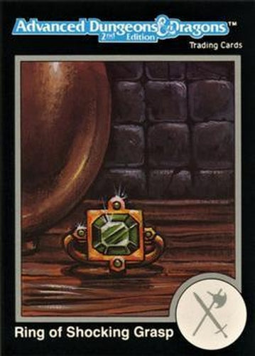 #458 Ring of Shocking Grasp - 1991 TSR Advanced Dungeons & Dragons - Silver