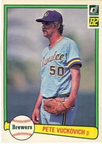 #458 Pete Vuckovich - Milwaukee Brewers - 1982 Donruss Baseball
