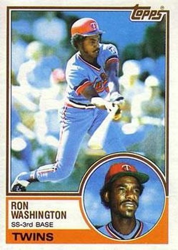 #458 Ron Washington - Minnesota Twins - 1983 Topps Baseball