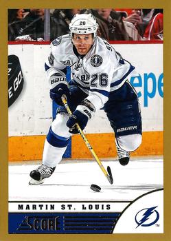 #458 Martin St. Louis - Tampa Bay Lightning - 2013-14 Score - Gold Hockey