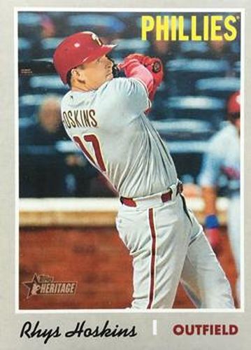 #458b Rhys Hoskins - Philadelphia Phillies - 2019 Topps Heritage Baseball
