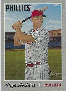 #458d Rhys Hoskins - Philadelphia Phillies - 2019 Topps Heritage Baseball