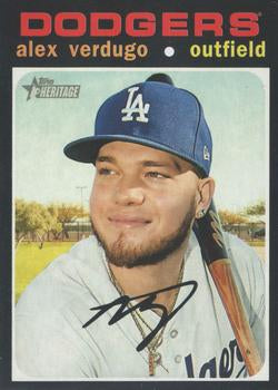 #459 Alex Verdugo - Los Angeles Dodgers - 2020 Topps Heritage Baseball