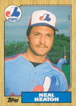 #45T Neal Heaton - Montreal Expos - 1987 Topps Traded Baseball
