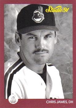 #45 Chris James - Cleveland Indians - 1991 Studio Baseball
