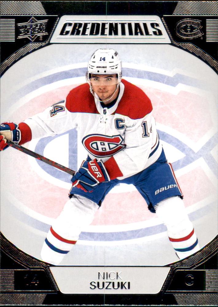 #45 Nick Suzuki - Montreal Canadiens - 2022-23 Upper Deck Credentials Hockey