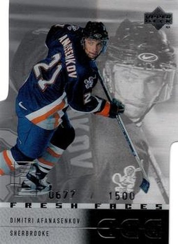 #45 Dimitri Afanasenkov - Sherbrooke Castors - 2000-01 Upper Deck Ice Hockey