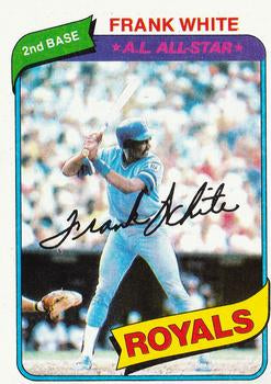 #45 Frank White - Kansas City Royals - 1980 Topps Baseball