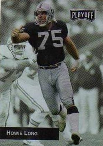 #45 Howie Long - Los Angeles Raiders - 1993 Playoff Football