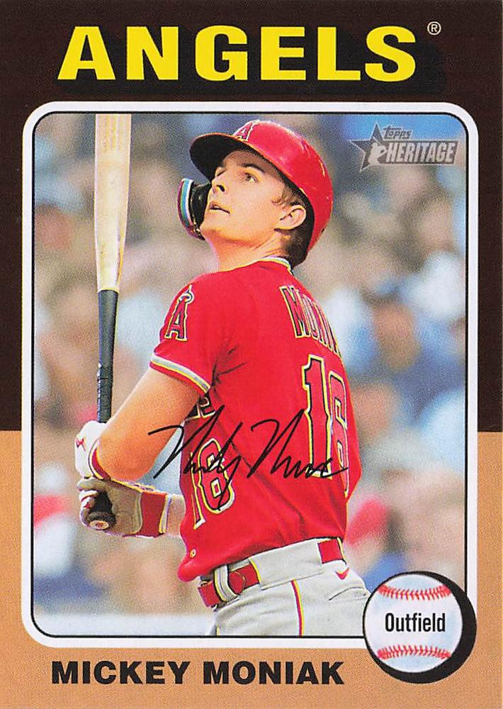 #45 Mickey Moniak - Los Angeles Angels - 2024 Topps Heritage Baseball