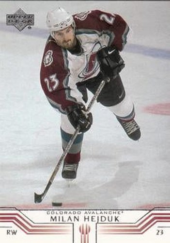 #45 Milan Hejduk - Colorado Avalanche - 2001-02 Upper Deck Hockey