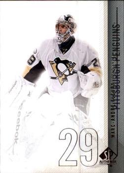 #45 Marc-Andre Fleury - Pittsburgh Penguins - 2010-11 SP Authentic Hockey