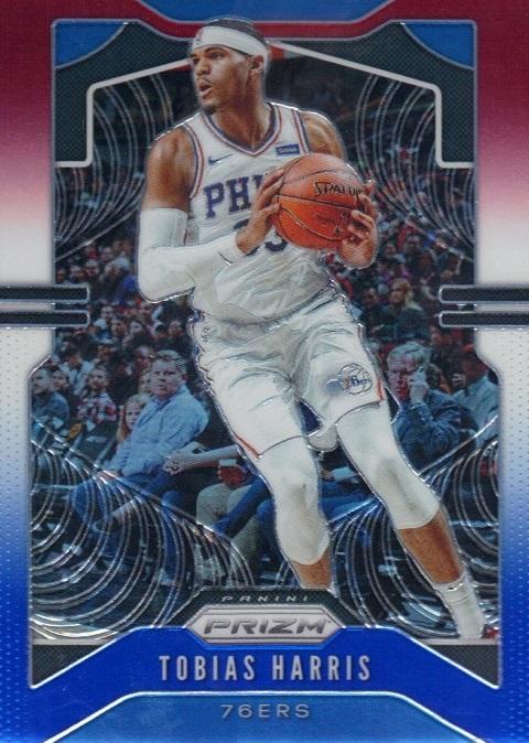 #45 Tobias Harris - Philadelphia 76ers - 2019-20 Panini Prizm - Prizms Red White and Blue Basketball