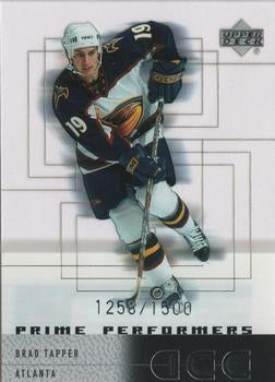 #105 Brad Tapper - Atlanta Thrashers - 2000-01 Upper Deck Ice Hockey