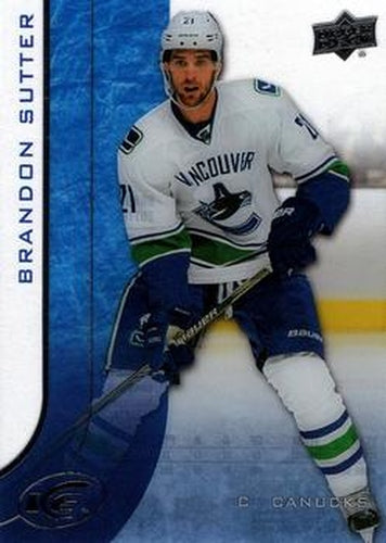 #45 - Brandon Sutter - Vancouver Canucks - 2015-16 Upper Deck Ice Hockey