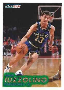#45 Mike Iuzzolino - Dallas Mavericks - 1993-94 Fleer Basketball