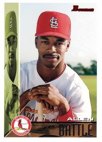 #45 Allen Battle - St. Louis Cardinals - 1995 Bowman Baseball