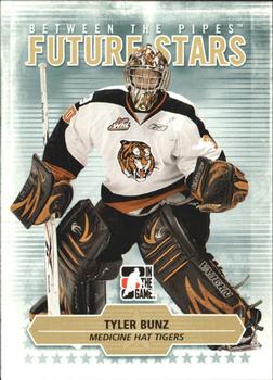 #45 Tyler Bunz - Medicine Hat Tigers - 2009-10 In The Game Between The Pipes Hockey