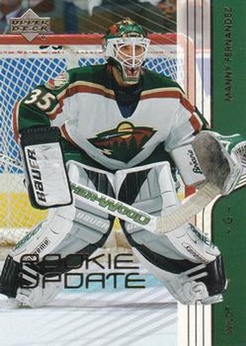 #45 Manny Fernandez - Minnesota Wild - 2003-04 Upper Deck Rookie Update Hockey