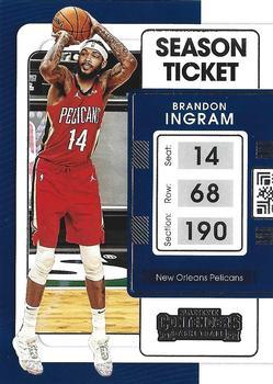 #45 Brandon Ingram - New Orleans Pelicans - 2021-22 Panini Contenders Basketball