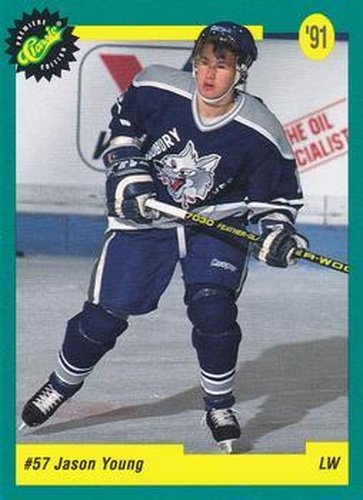 #45 Jason Young - Buffalo Sabres - 1991 Classic Draft Picks Hockey