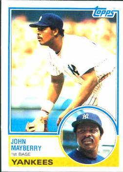 #45 John Mayberry - New York Yankees - 1983 Topps Baseball