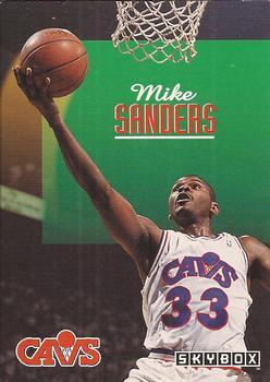 #45 Mike Sanders - Cleveland Cavaliers - 1992-93 SkyBox Basketball