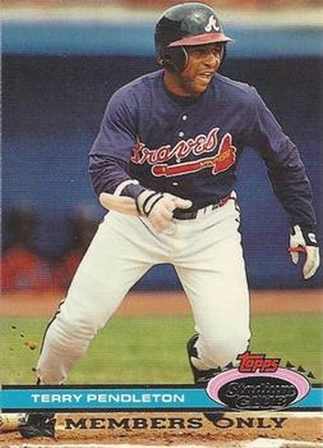 #NNO Terry Pendleton N.L.'s Leading Batsman - Atlanta Braves - 1991 Stadium Club Members Only