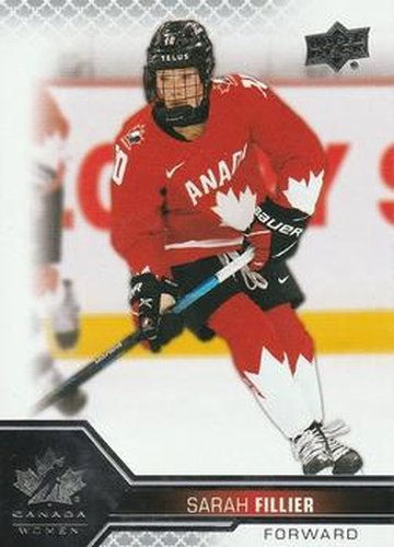 #45 Sarah Fillier - Canada - 2022-23 Upper Deck Team Canada Juniors Hockey