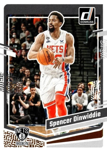 #45 Spencer Dinwiddie - Brooklyn Nets - 2023-24 Donruss Basketball