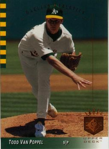 #45 Todd Van Poppel - Oakland Athletics - 1993 SP Baseball