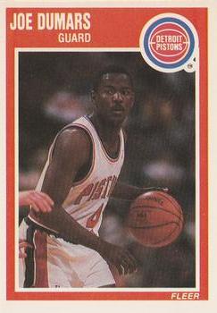 #45 Joe Dumars - Detroit Pistons - 1989-90 Fleer Basketball