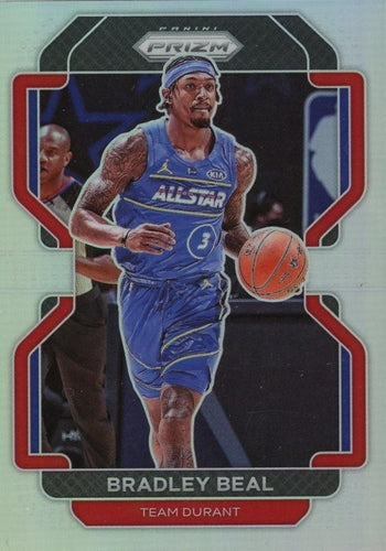 #45b Bradley Beal - Washington Wizards - 2021-22 Panini Prizm - Silver Basketball