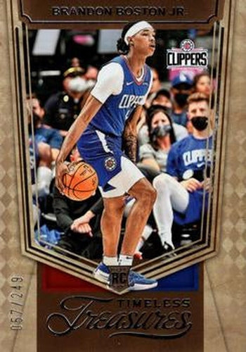 #460 Brandon Boston Jr. - Los Angeles Clippers - 2021-22 Panini Chronicles Basketball