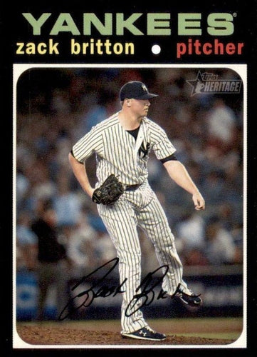 #460 Zack Britton - New York Yankees - 2020 Topps Heritage Baseball